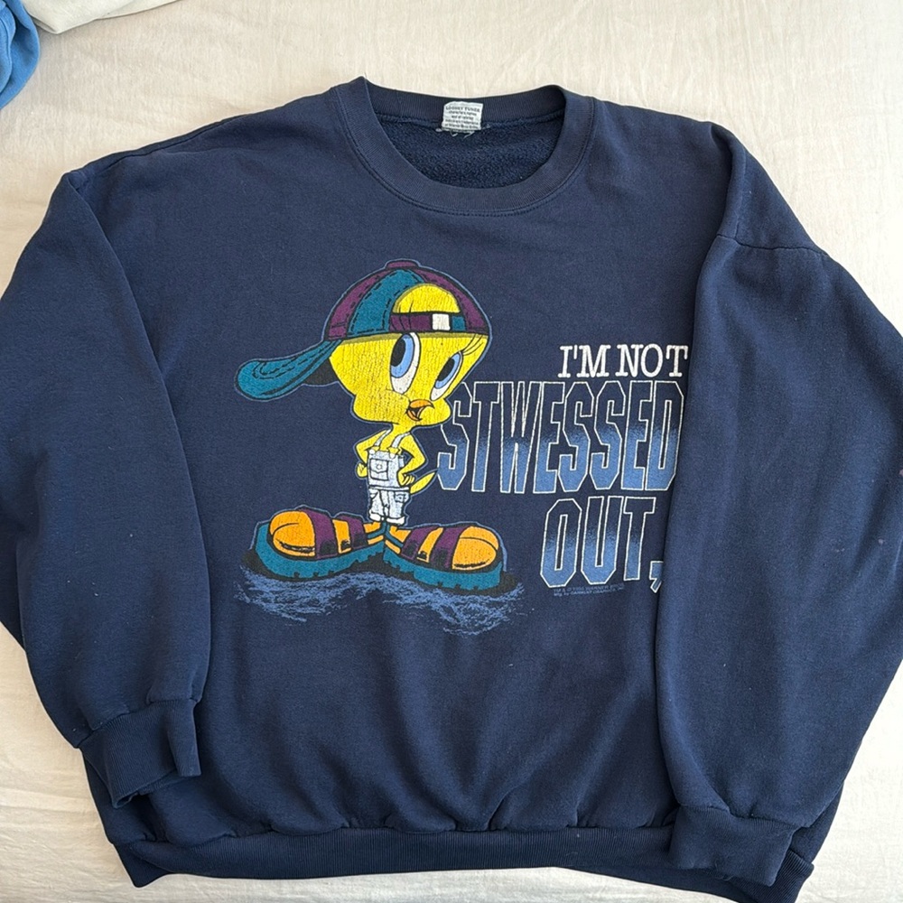 VTG RARE Looney Tunes Tweety Bird Crewneck